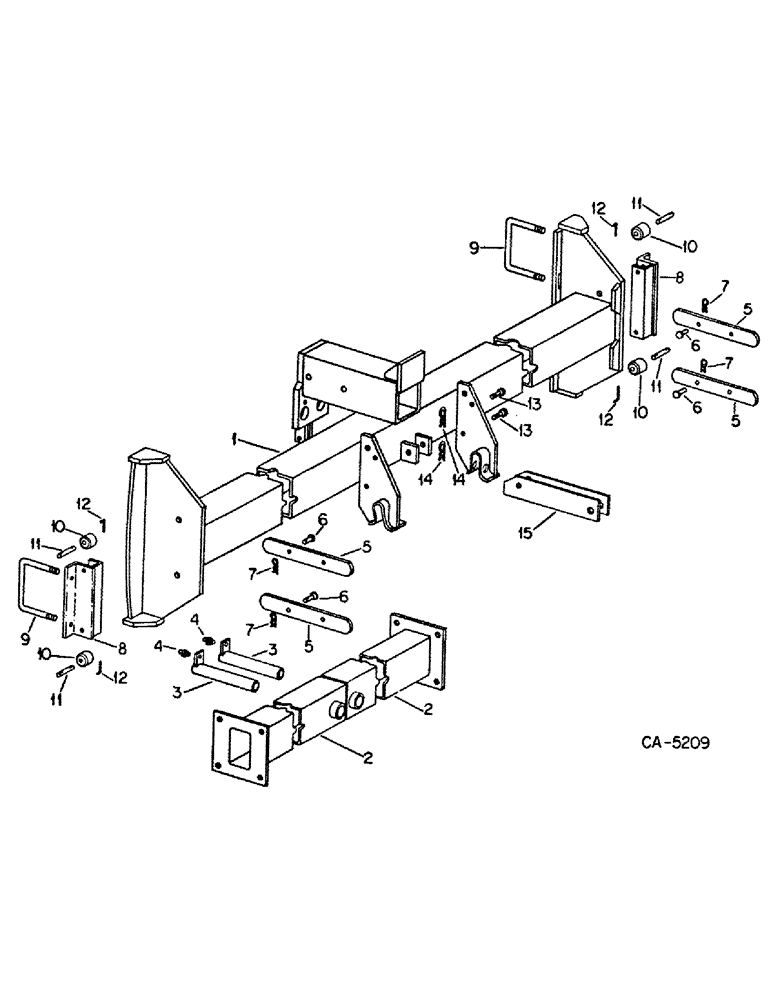 Схема запчастей Case IH 500 - (C-04) - MAIN FRAME TOOL BAR AND CONNECTIONS 