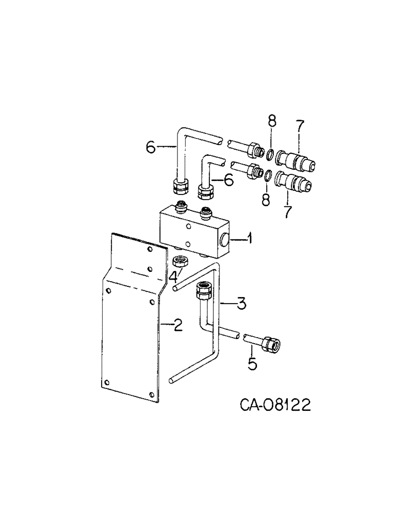 Схема запчастей Case IH 800 - (05-36[1]) - WHEELS, ALTERNATING CHECK VALVE, UNITS A, B, F AND G (06) - POWER TRAIN