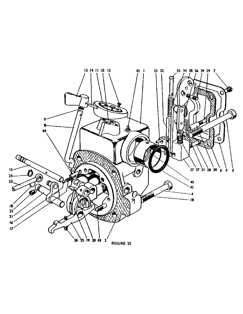 Схема запчастей Case IH 780 - (042) - CONTROL MECHANISM (07) - HYDRAULIC SYSTEM