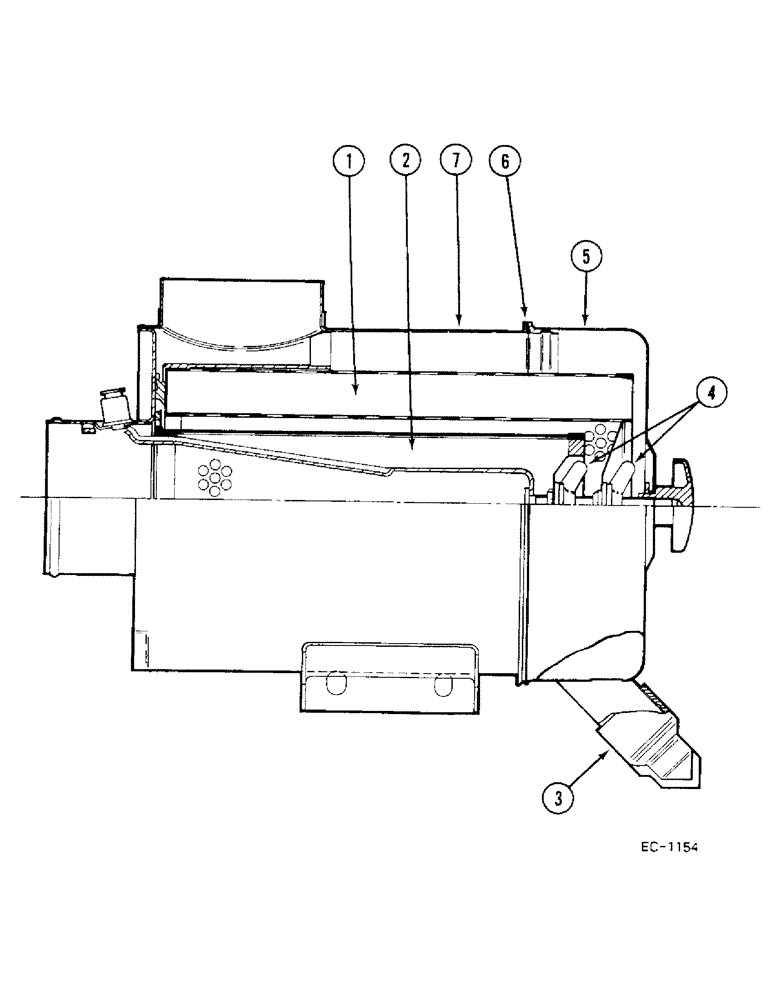 Схема запчастей Case IH 685 - (2-112) - AIR CLEANER, HIGH AMBIENT TEMPERATURES (02) - ENGINE