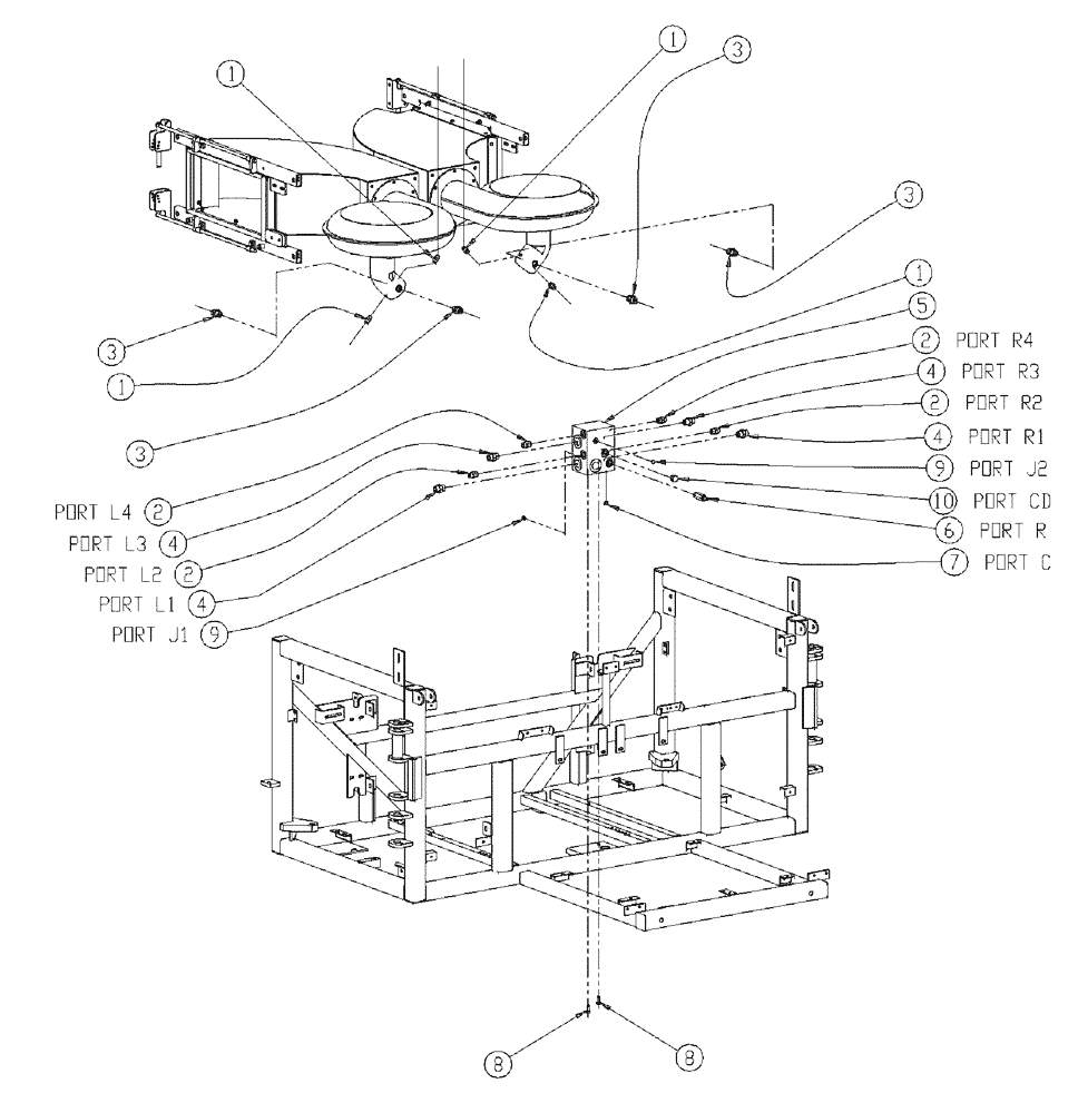 Схема запчастей Case IH 438 - (01-014) - FAN LOOP HYDRAULIC GROUP Basic Unit