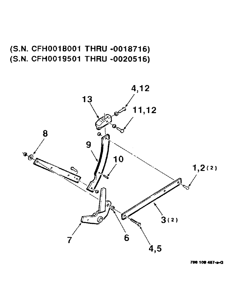 Схема запчастей Case IH 8530 - (6-06) - SPACER CAM ASSEMBLY, (S.N. CFH0018001 THRU CFH0018716), (S.N. CFH00190501 THRU CFH0020516) (14) - BALE CHAMBER