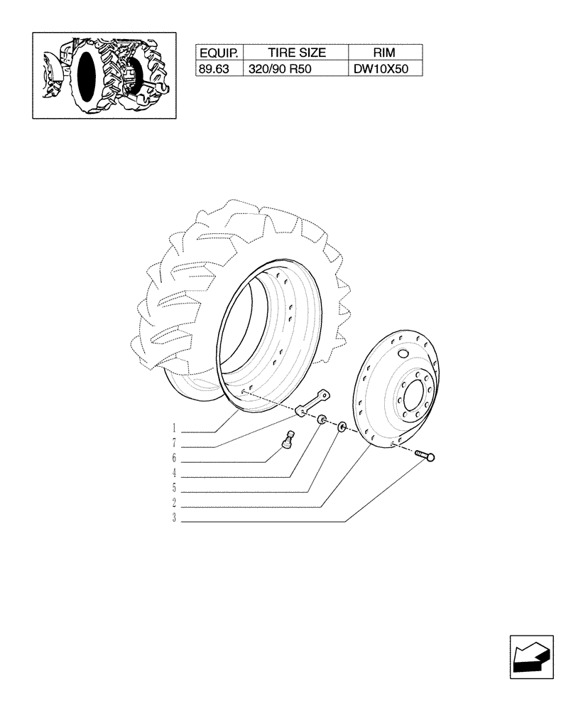 Схема запчастей Case IH MXU100 - (83.00[04]) - DRIVE WHEELS (11) - WHEELS/TRACKS