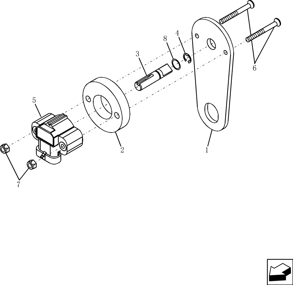 Схема запчастей Case IH 9010 - (55.785.11[02]) - SENSOR ASSEMBLY - AFTER 4/07 (55) - ELECTRICAL SYSTEMS