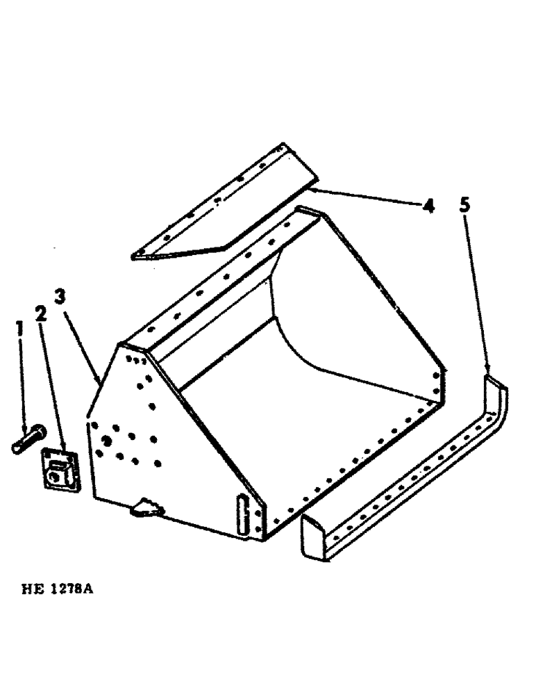 Схема запчастей Case IH 1550 - (B-15) - MATERIAL BUCKET 