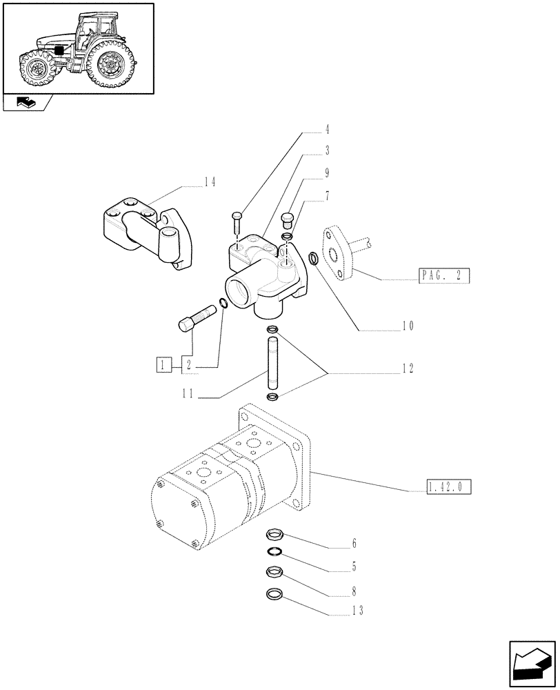 Схема запчастей Case IH FARMALL 85U - (1.82.1[03]) - LIFTER, LINES (07) - HYDRAULIC SYSTEM