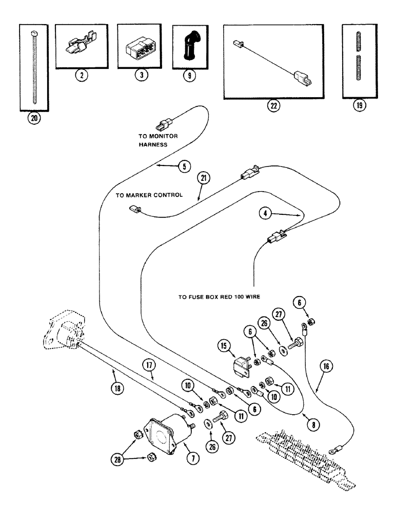 Схема запчастей Case IH 4694 - (4-108) - ELECTRIC POWER ATTACHMENT, IMPLEMENT MONITOR (04) - ELECTRICAL SYSTEMS