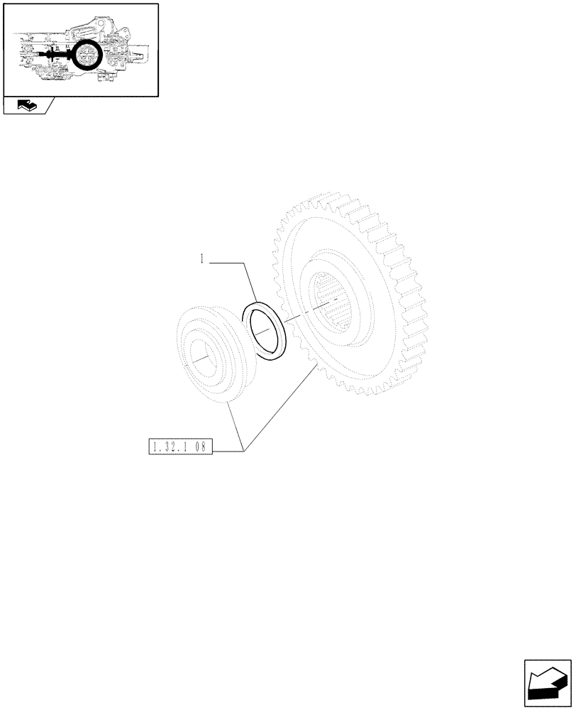 Схема запчастей Case IH PUMA 180 - (1.32.1[12]) - CENTRAL REDUCTION GEARS - SHIMS (03) - TRANSMISSION