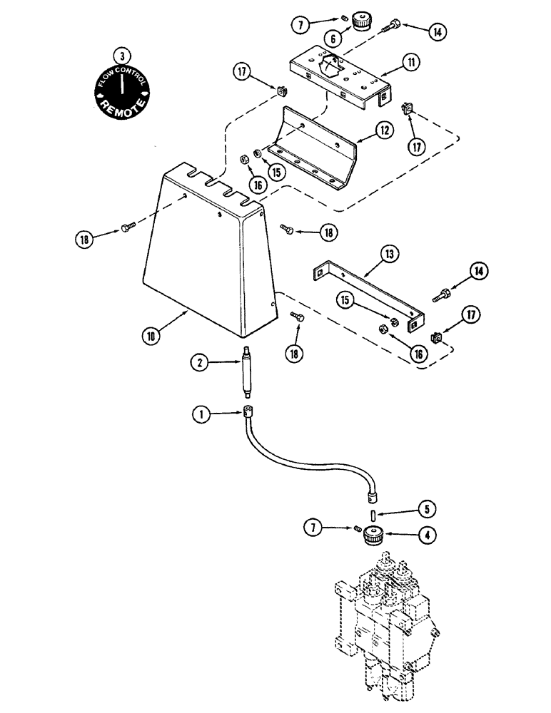 Схема запчастей Case IH 2096 - (8-280) - REMOTE HYDRAULICS, REMOTE FLOW CONTROL KITS (08) - HYDRAULICS