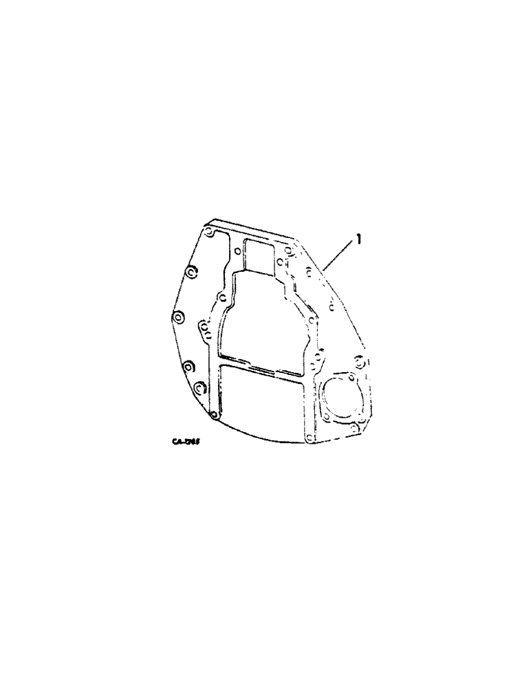 Схема запчастей Case IH C-157 - (J-20[B]) - ENGINE REAR ADAPTER 