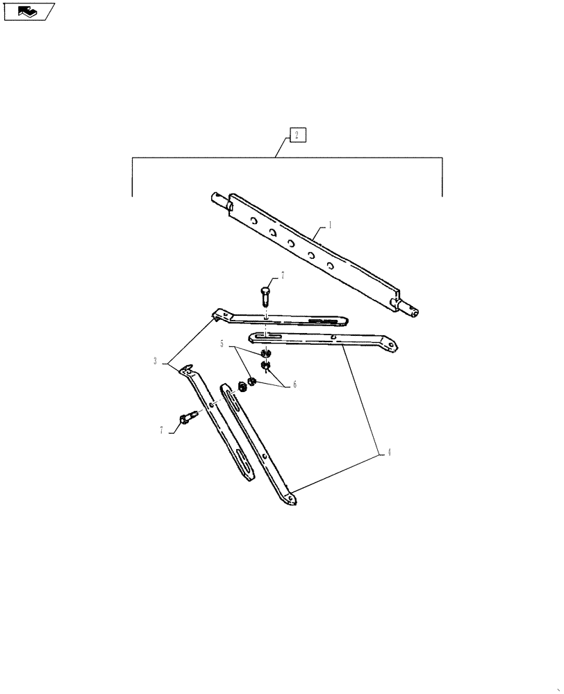 Схема запчастей Case IH FARMALL 55A - (37.100.02) - HITCH DRAWBAR KIT (37) - HITCHES, DRAWBARS & IMPLEMENT COUPLINGS