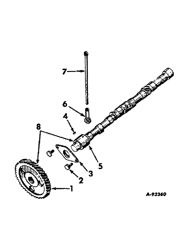 Схема запчастей Case IH BD-154 - (B-03) - CAMSHAFT AND RELATED PARTS 