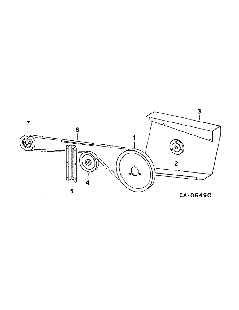 Схема запчастей Case IH 1460 - (20-15) - SEPARATOR, STRAW SPREADER DRIVE, S/N 23400 AND BELOW Separation