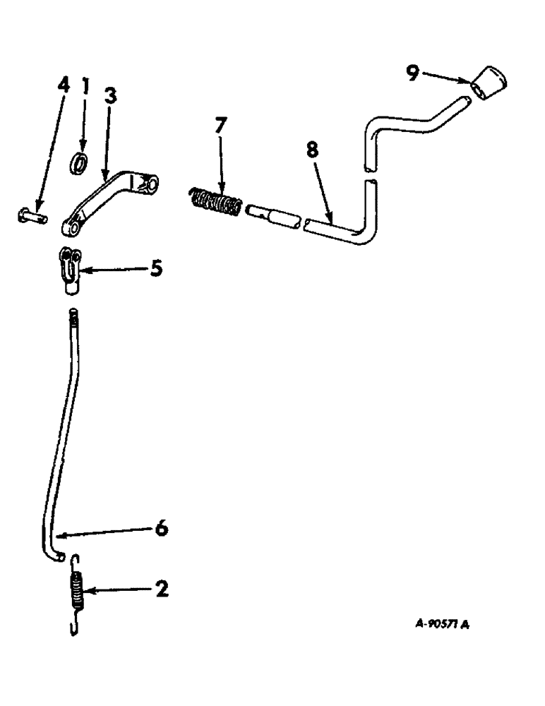 Схема запчастей Case IH 21026 - (07-49) - DRIVE TRAIN, POWER TAKE-OFF LEVER AND CONNECTIONS (04) - Drive Train