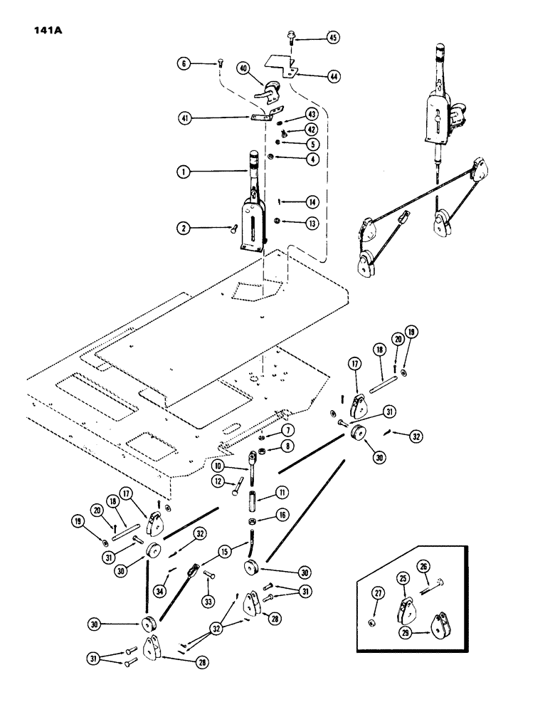 Схема запчастей Case IH 1070 - (141A) - PARKING BRAKE (06) - POWER TRAIN