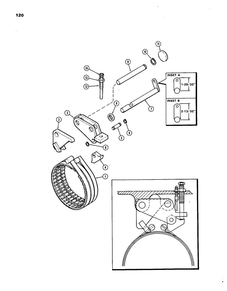 Схема запчастей Case IH 1270 - (120) - DIFFERENTIAL, BRAKE ASSEMBLY (06) - POWER TRAIN