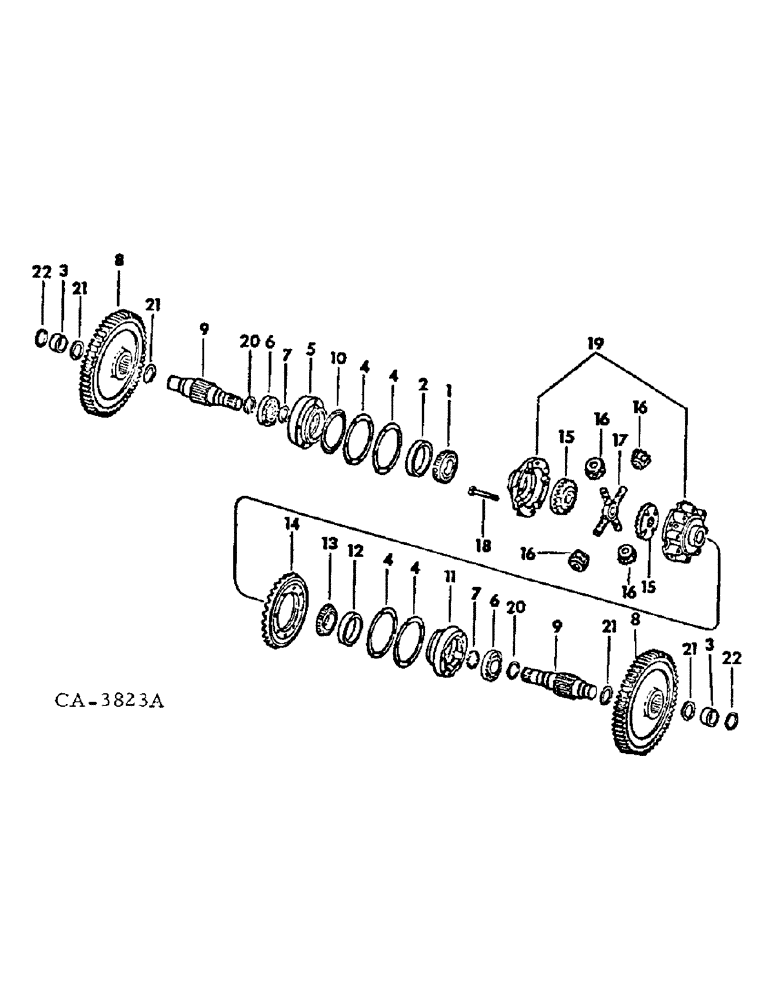 Схема запчастей Case IH 1568 - (07-13) - DRIVE TRAIN, DIFFERENTIAL (04) - Drive Train