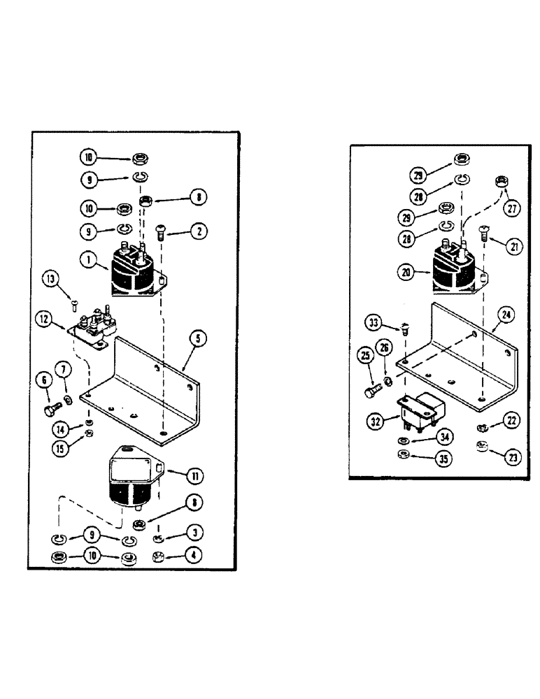 Схема запчастей Case IH 2670 - (102) - STARTER SWITCH SOLENOID AND CIRCUIT BREAKER, USED TRACTOR SERIAL NUMBER 8825001 TO 8826413 (04) - ELECTRICAL SYSTEMS