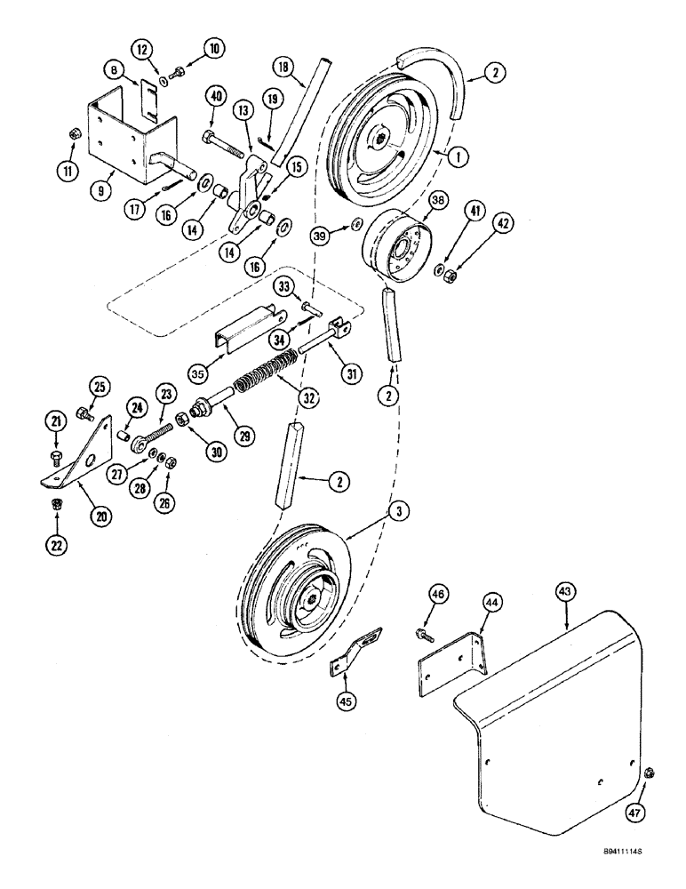 Схема запчастей Case IH 2166 - (9F-08) - STRAW CHOPPER, DRIVE (19) - STRAW SPREADER & CHOPPER