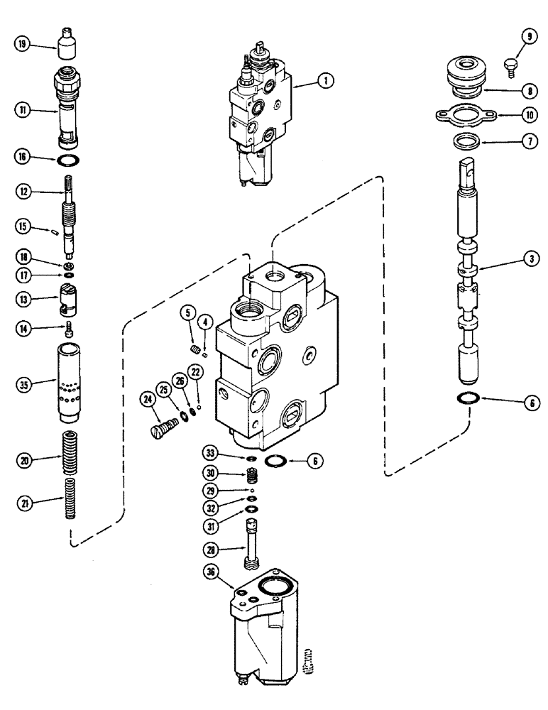 Схема запчастей Case IH 2590 - (8-288) - REMOTE VALVE BODY ASSEMBLY, ADD ON FOR THIRD OR FOURTH CIRCUIT (08) - HYDRAULICS