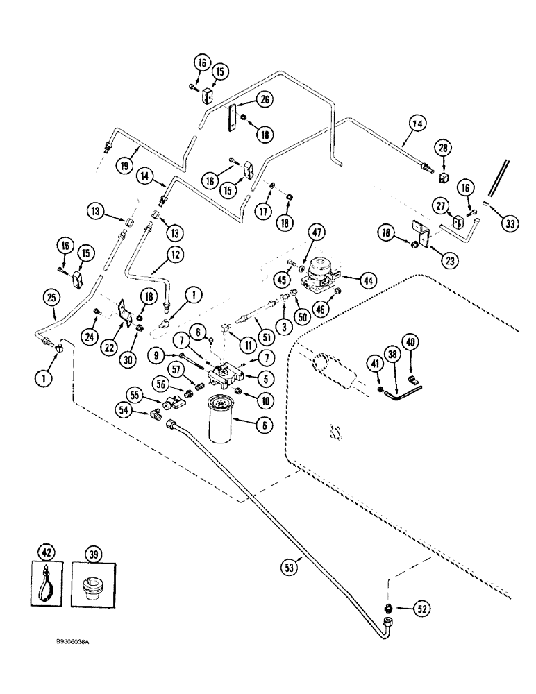 Схема запчастей Case IH 1688 - (3-10) - FUEL LINE SYSTEM (02) - FUEL SYSTEM