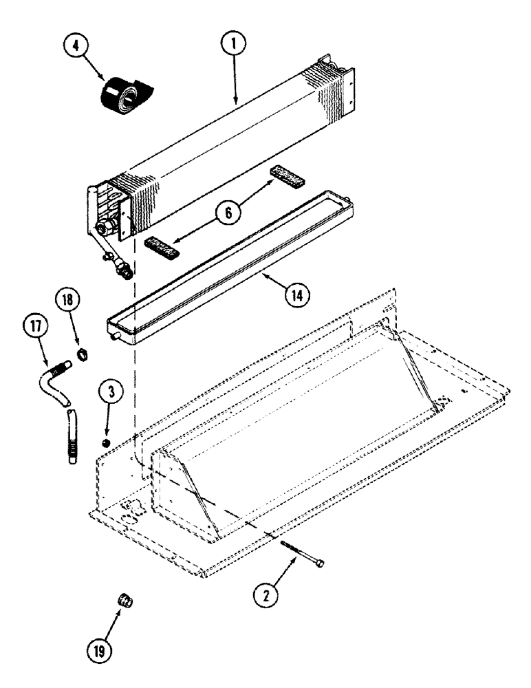 Схема запчастей Case IH 4694 - (9-470) - CAB, AIR CONDITIONING EVAPORATOR, PRIOR TO CAB SERIAL NO. 12112500 (09) - CHASSIS/ATTACHMENTS