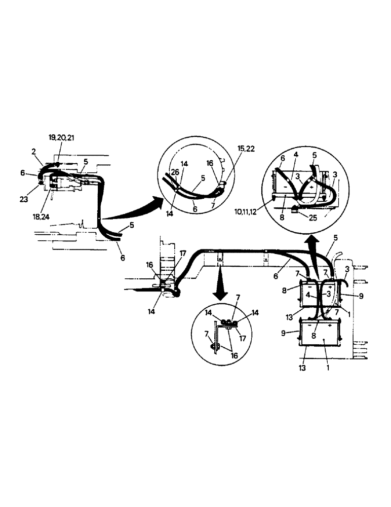 Схема запчастей Case IH 9130 - (02-04) - BATTERIES AND MOUNTING (06) - ELECTRICAL