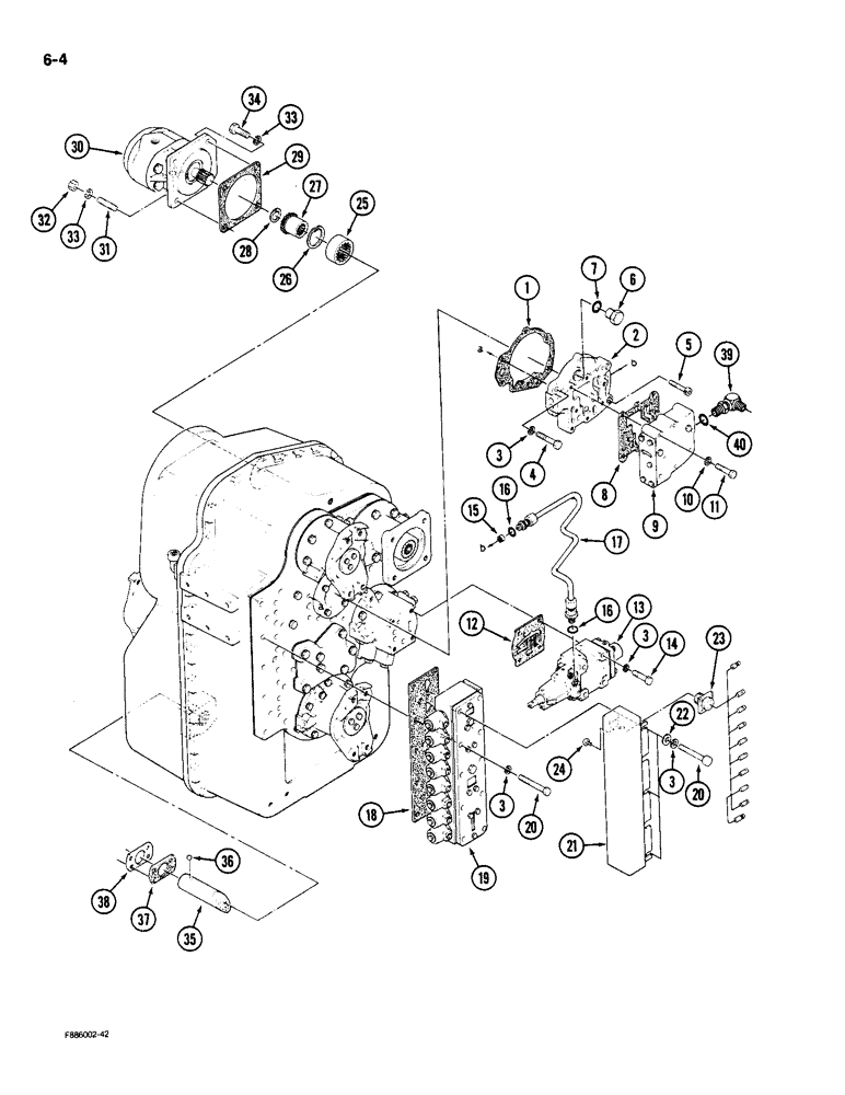 Схема запчастей Case IH 9180 - (6-04) - TRANSMISSION (06) - POWER TRAIN