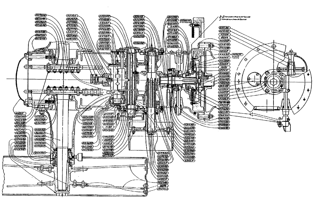 Схема запчастей Case IH L-SERIES - (043) - TRANSMISSION, DIFFERENTIAL, REAR AXLE AND WHEEL ASSEMBLY (06) - POWER TRAIN