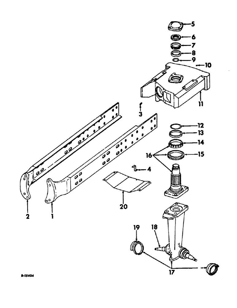 Схема запчастей Case IH 656 - (A-08) - CHASSIS, RADIATOR AND SHEET METAL, FRONT FRAME CHANNELS AND BOLSTERS, FARMALL TRACTORS Chassis, Radiator & Sheet Metal