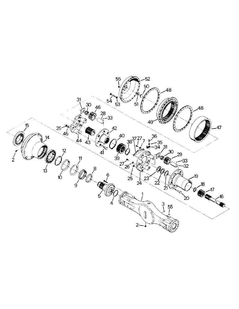 Схема запчастей Case IH STEIGER - (04-37) - AXLE ASSEMBLY, K598.60/70 SERIES (04) - Drive Train