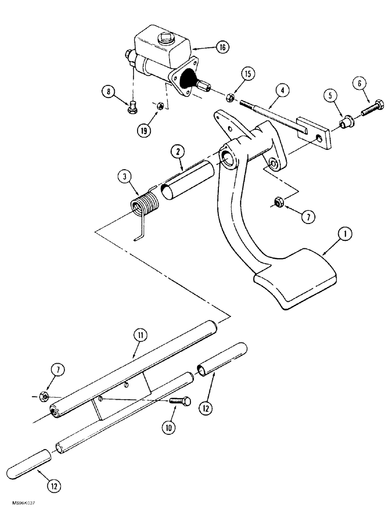 Схема запчастей Case IH 9370 - (7-02) - BRAKE CONTROLS, 9370 ONLY (07) - BRAKES