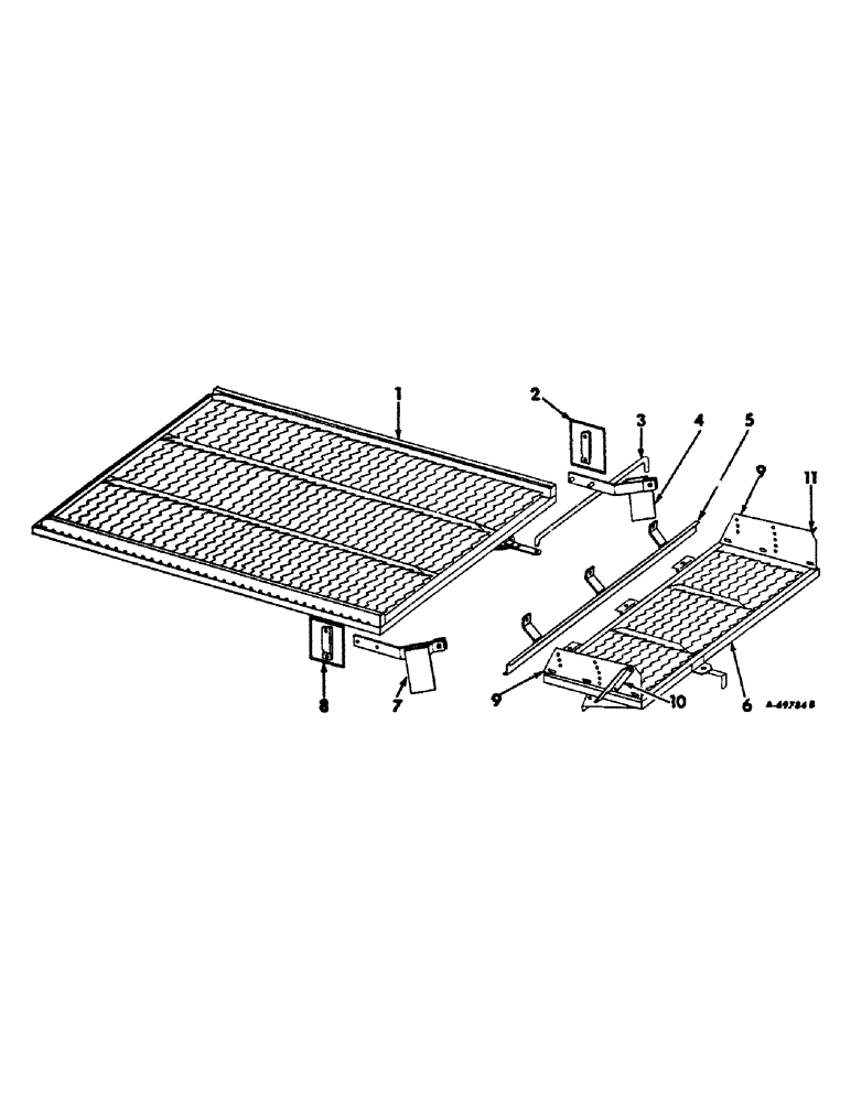 Схема запчастей Case IH 403 - (070) - CHAFFER SIEVE AND EXTENSION (74) - CLEANING