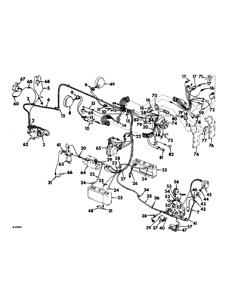 Схема запчастей Case IH 21256 - (G-06) - ELECTRICAL SYSTEM, STARTING AND LIGHTING, FARMALL TRACTORS (06) - ELECTRICAL SYSTEMS