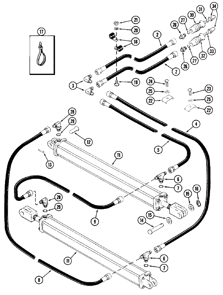 Схема запчастей Case IH 3950 - (8-02) - HYDRAULIC FOLD SYSTEM (08) - HYDRAULICS