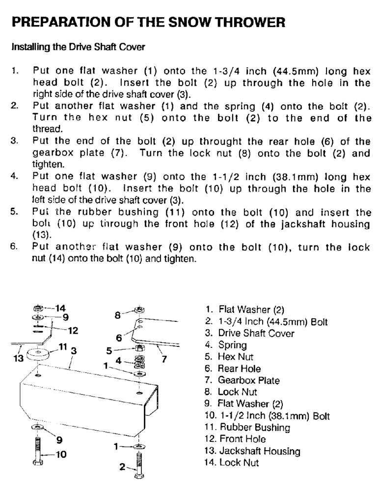 Схема запчастей Case IH ST148 - (10) - PREPARATION OF THE SNOW THROWER 