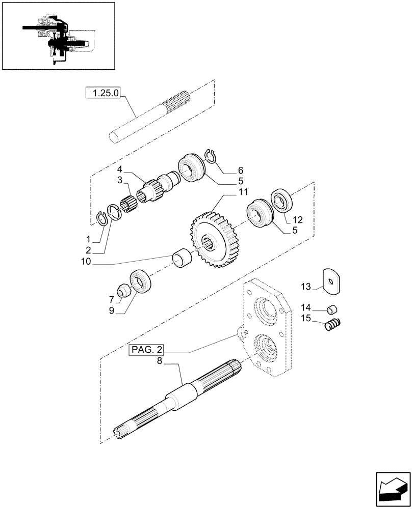 Схема запчастей Case IH JX1075C - (1.80.1[01]) - POWER TAKE-OFF (540 RPM) (07) - HYDRAULIC SYSTEM