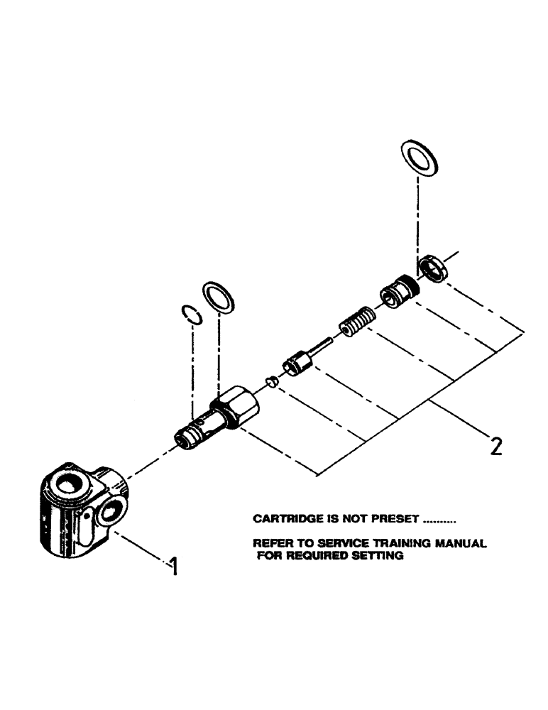 Схема запчастей Case IH 7700 - (B05-21) - HYDRAULIC RELIEF VALVE Hydraulic Components & Circuits