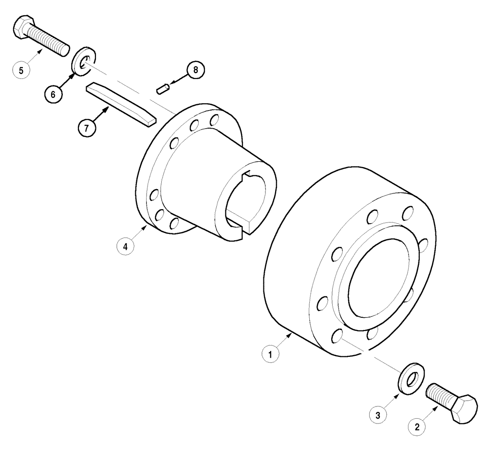 Схема запчастей Case IH MX100C - (06-38) - WHEEL HUB, ROW CROP (06) - POWER TRAIN