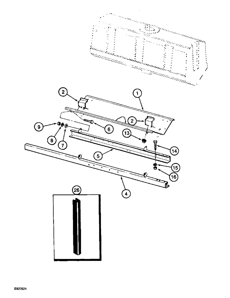 Схема запчастей Case IH 2022 - (9B-06) - WATER TANK SUPPORT, 2022 COTTON PICKER (14) - WATER SYSTEM