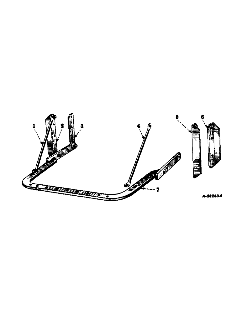 Схема запчастей Case IH 300 - (350) - ATTACHMENTS, FIXED DRAWBAR, SPECIAL, FARMALL 300, 350 AND 350 DIESEL HI-CLEAR TRACTORS Attachments