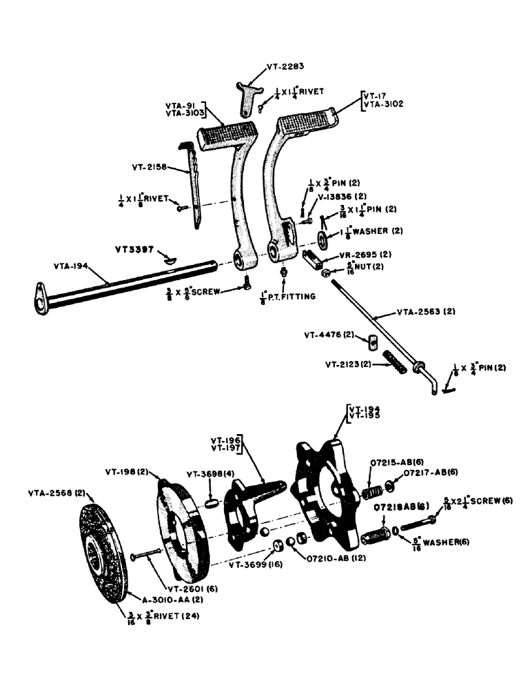 Схема запчастей Case IH VA-SERIES - (074) - VAH DISC TYPE BRAKE ASSEMBLIES (06) - POWER TRAIN