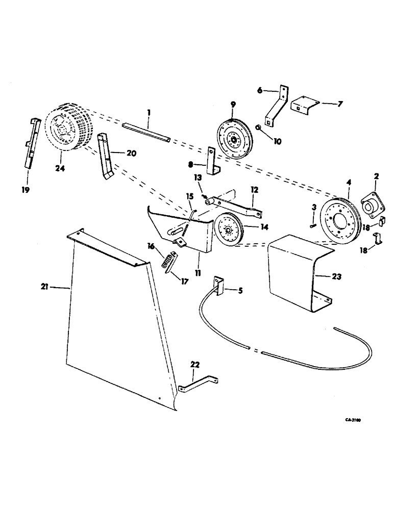 Схема запчастей Case IH 815 - (R-68) - SEPARATOR, STRAW CHOPPER DRIVE, SERIAL NO. 3784 AND ABOVE Separation