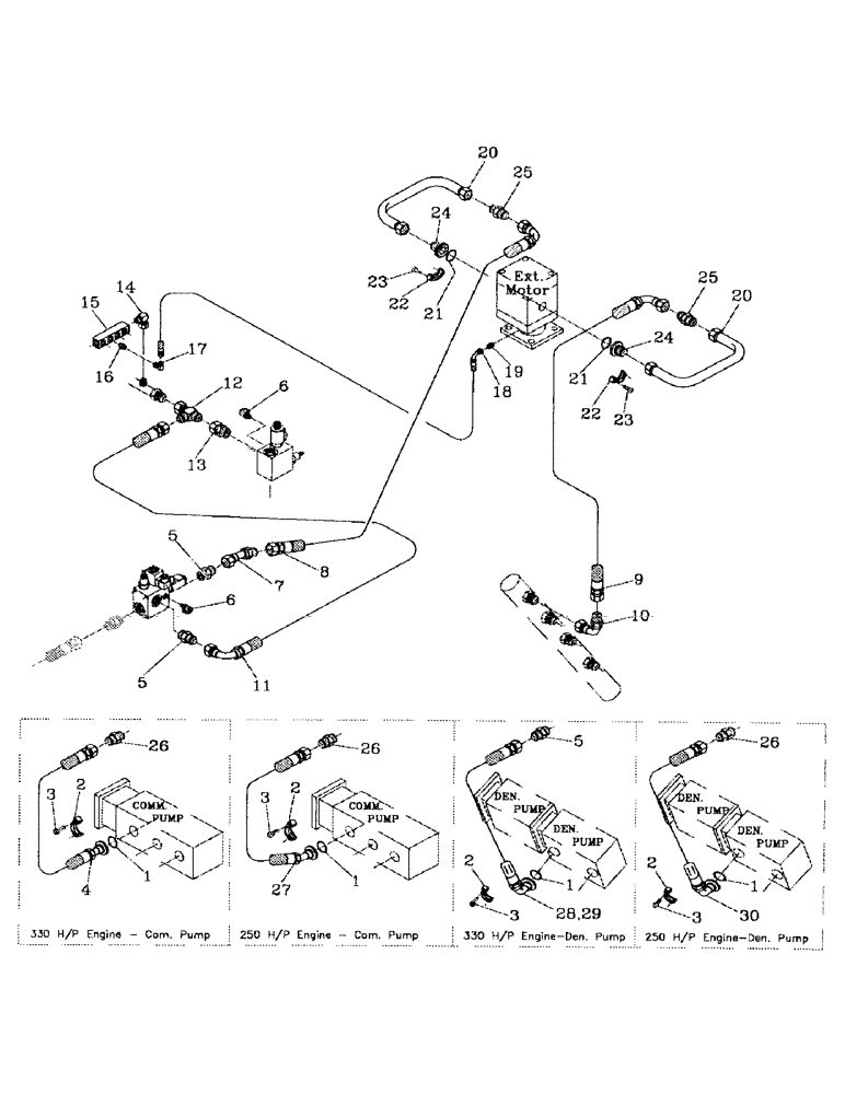 Схема запчастей Case IH 7700 - (B06-29) - HYDRAULIC CIRCUIT, PRIMARY EXTRACTOR Hydraulic Components & Circuits