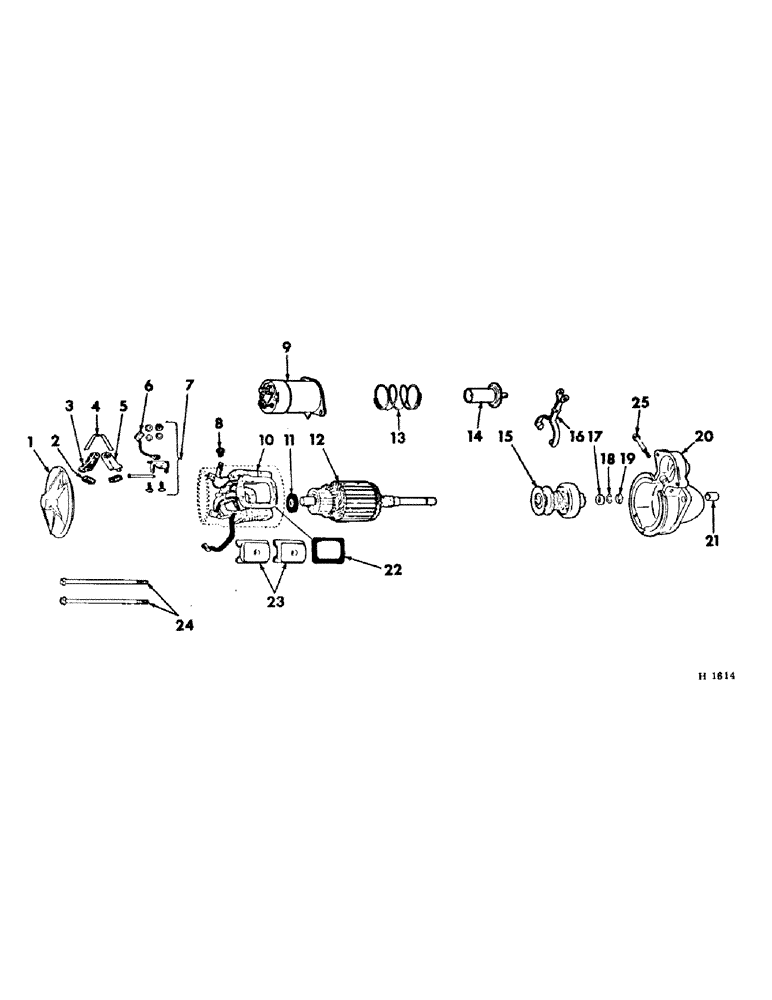 Схема запчастей Case IH 210 - (G-08) - ELECTRICAL SYSTEM, STARTING MOTOR, DELCO-REMY (06) - ELECTRICAL SYSTEMS