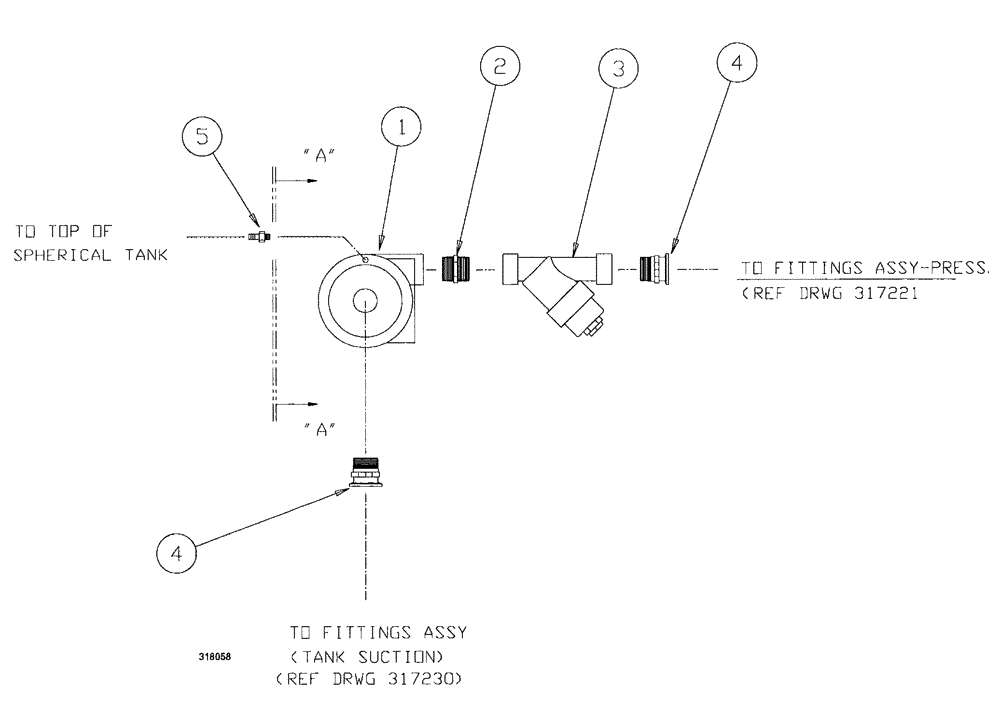 Схема запчастей Case IH SPX3200B - (149) - PUMP AND STRAINER ASSEMBLY (78) - SPRAYING