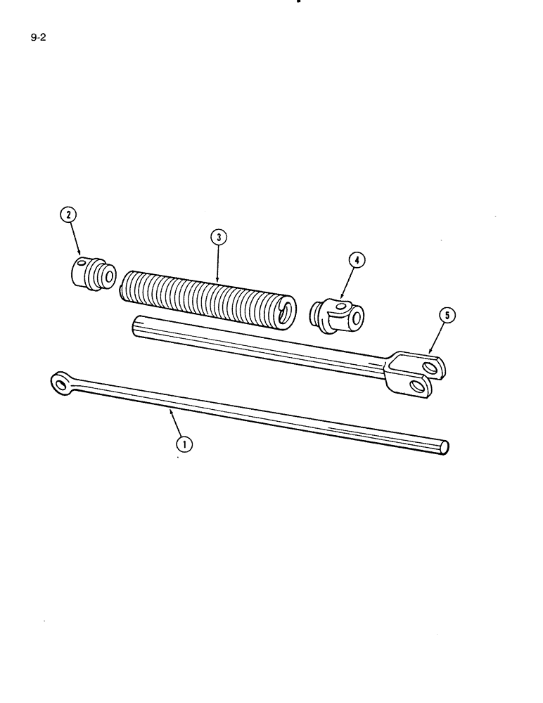 Схема запчастей Case IH 144T - (9-02) - LIFT LINK AND CONNECTIONS 