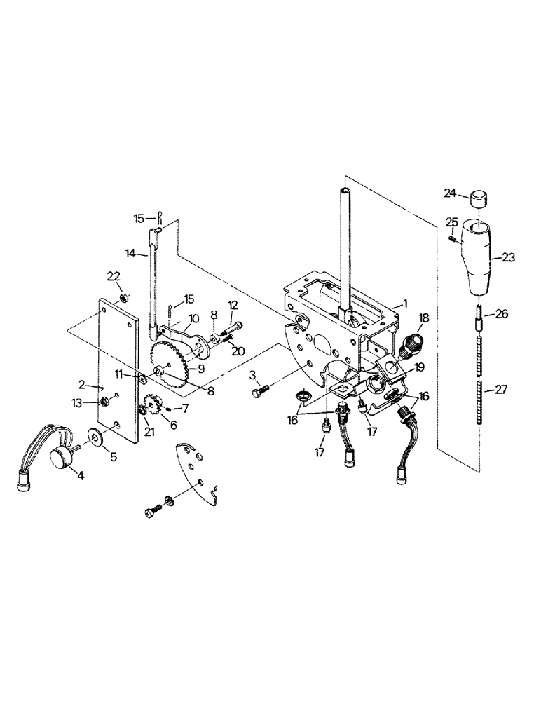 Схема запчастей Case IH KP-1360 - (01-37) - 3-POINT HITCH CONTROL ASSEMBLY (10) - CAB