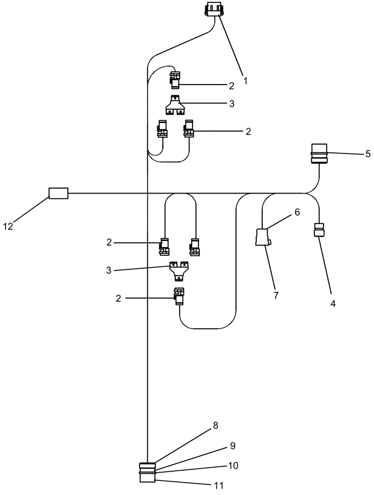 Схема запчастей Case IH 1230 - (55.100.05) - ELECTRICAL - ADVANCED FARMING SYSTEMS UNIVERSAL TRACTOR HARNESS 400480A1 (55) - ELECTRICAL SYSTEMS