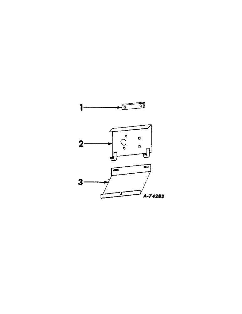 Схема запчастей Case IH 86 - (V-18[A]) - CHAIN GUARD ATTACHMENT, ONE PER ROW 